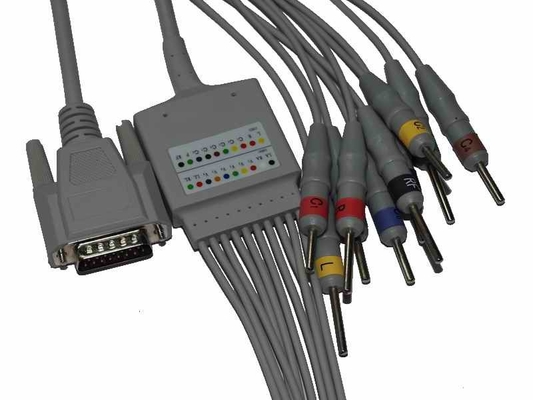 Cardiomaq 10 Cable ECG de Chumbo para Máquina de ECG de 100H 300H 600H 1200H
