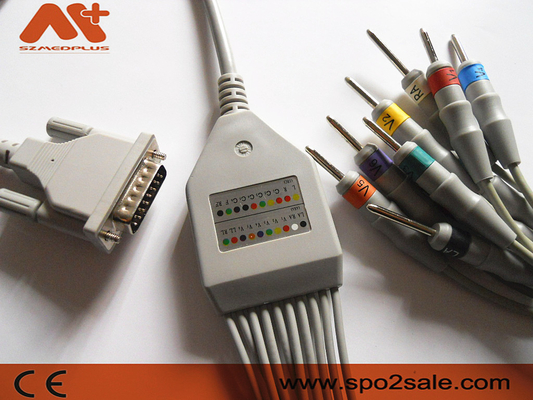 Custo - Med 10 Cable ECG de Chumbo para Norma, Cardio 130 ECG máquina