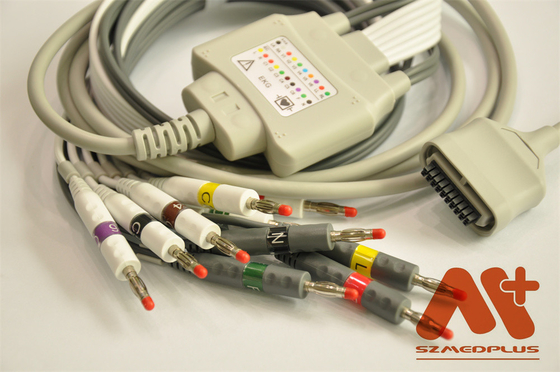 Edan SE 15-15 ECG Cable, IEC, Banana 4.0