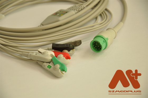 Comen C21 C30 C50 C70 C90 C100 Compatível Um cabo de ECG de 5 peças