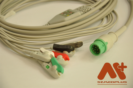 Comen C21 C30 C50 C70 C90 C100 Compatível Um cabo de ECG de 5 peças